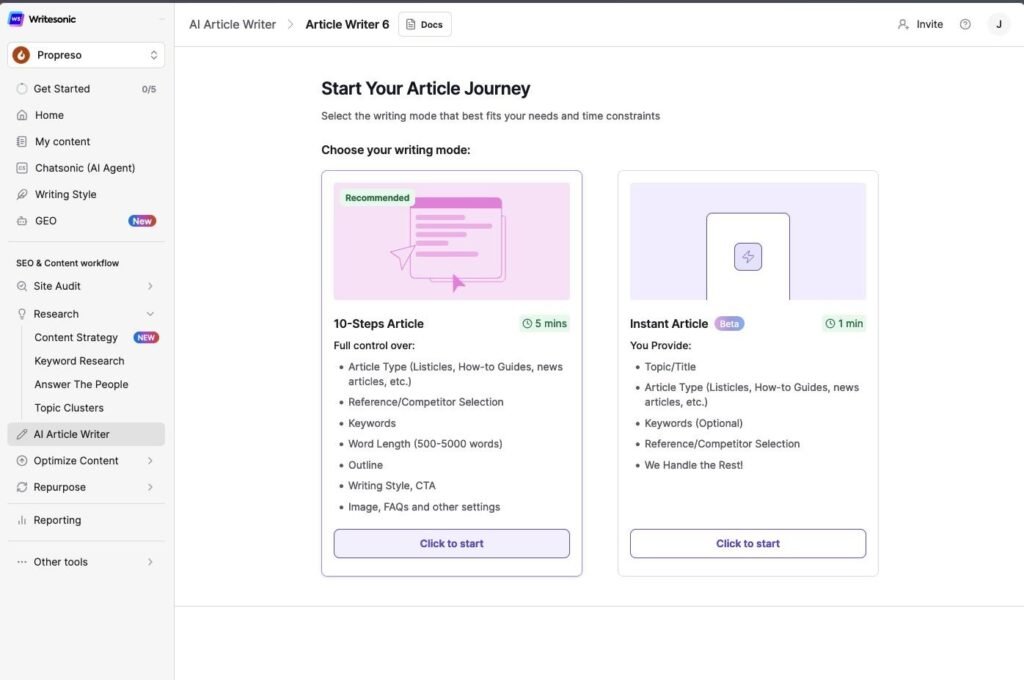 best AI writing tools