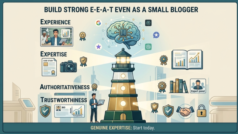 Build Strong E-E-A-T Even as a Small Blogger