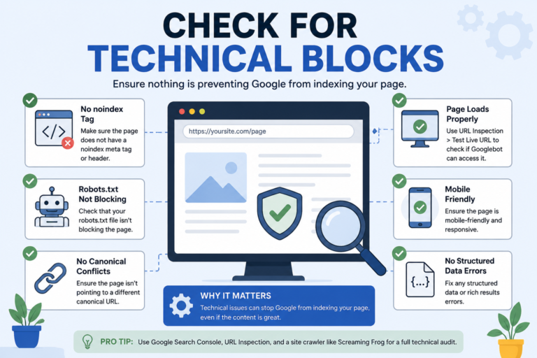 check technical blocks