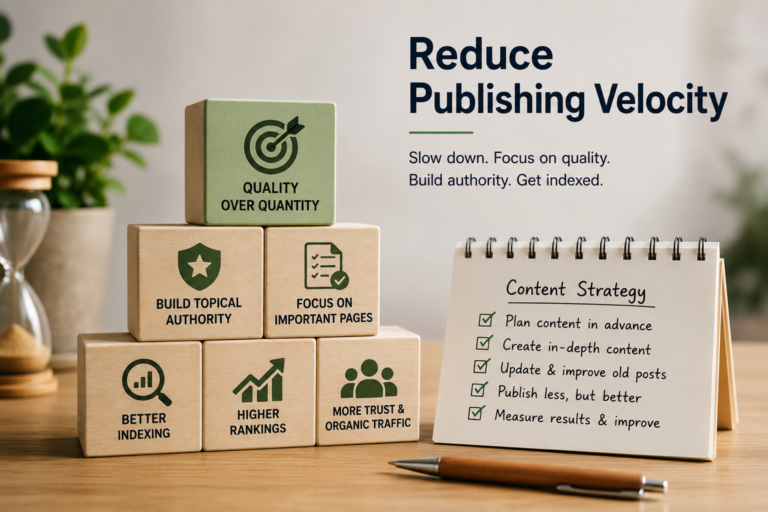 reduce publishing velocity