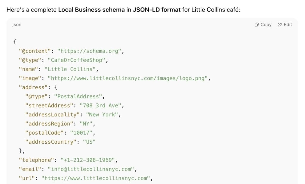 Add Relevant LocalBusiness Schema
