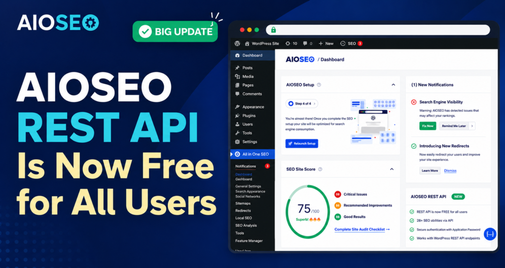 AIOSEO REST API Is Now Free for All Users [Big Update]