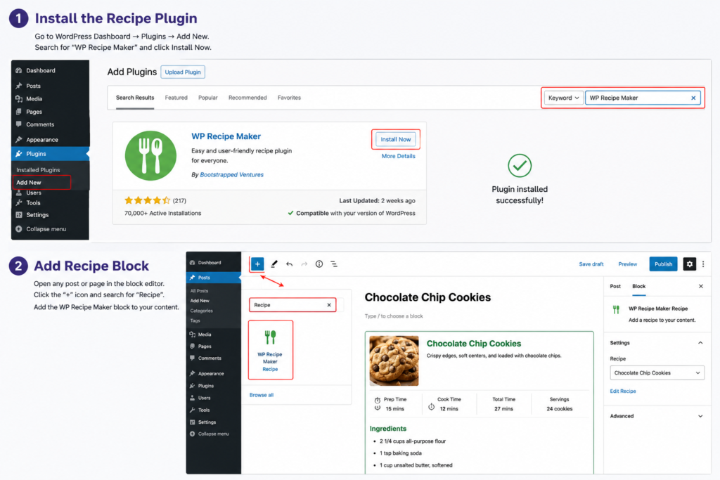 Why a WordPress Recipe Block Is a Must for Food Bloggers