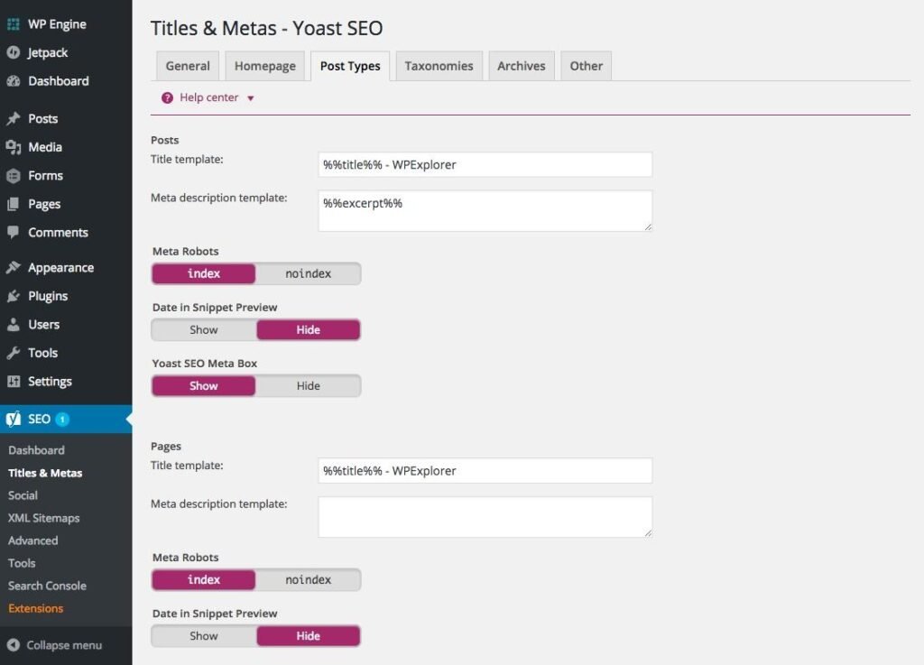 WordPress SEO automation