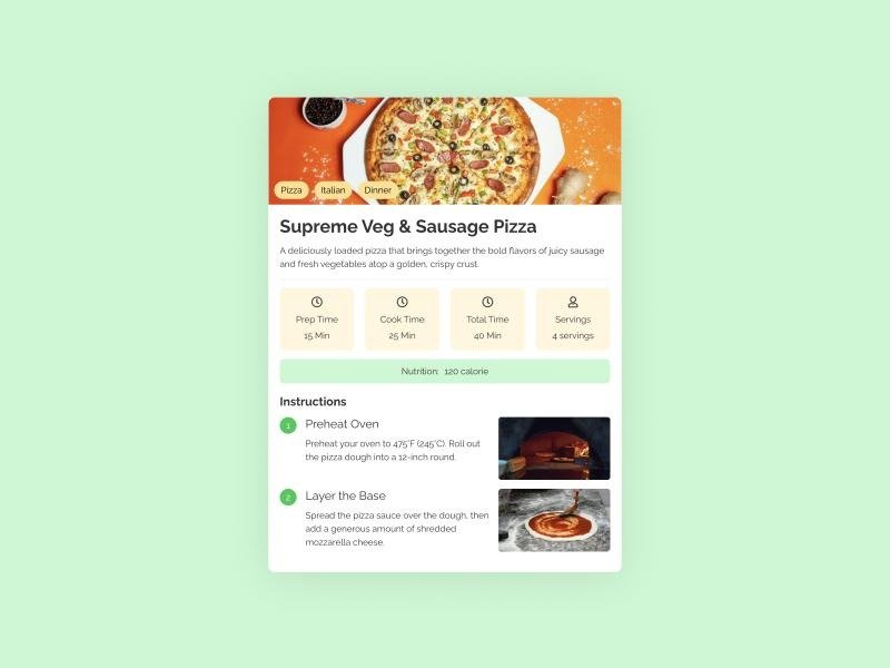 search-friendly recipe page